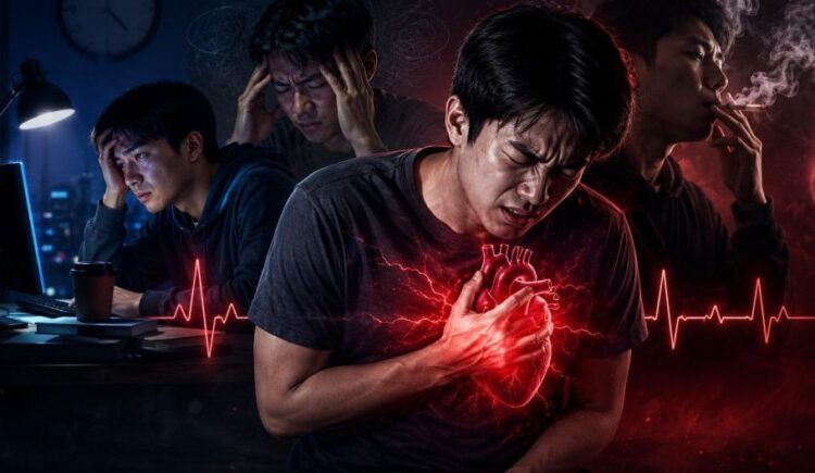 Begadang, Stres & Merokok Tingkatkan Risiko Serangan Jantung Usia Muda