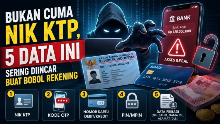 Bukan Cuma NIK KTP, 5 Data Ini Sering Diincar buat Bobol Rekening